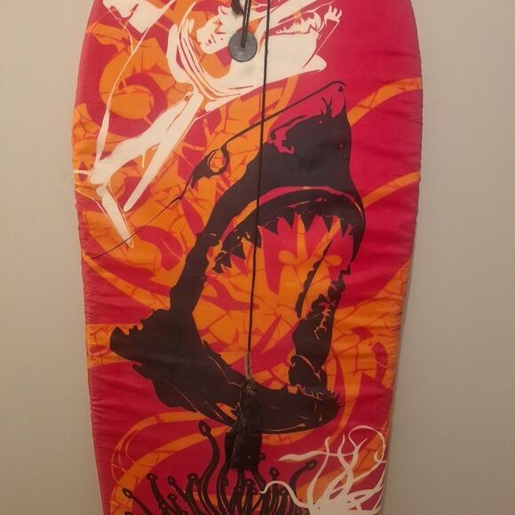 38 In Boogie Board With Shark Theme Red And Black. With Leash - Picture 3 of 5